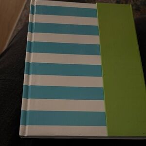 Striped Blue and Green Notebook